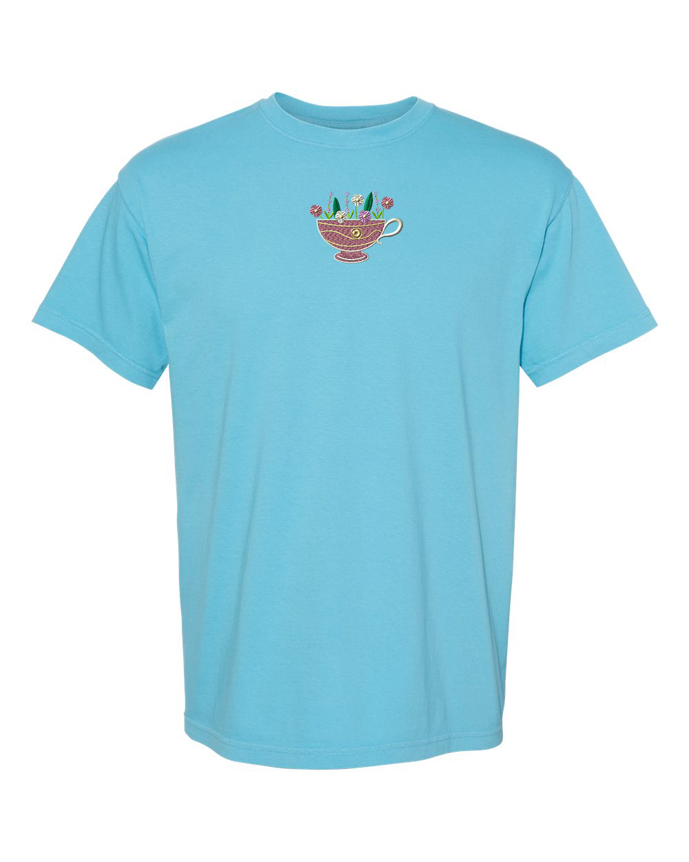 Unisex Flower Tea Shirt