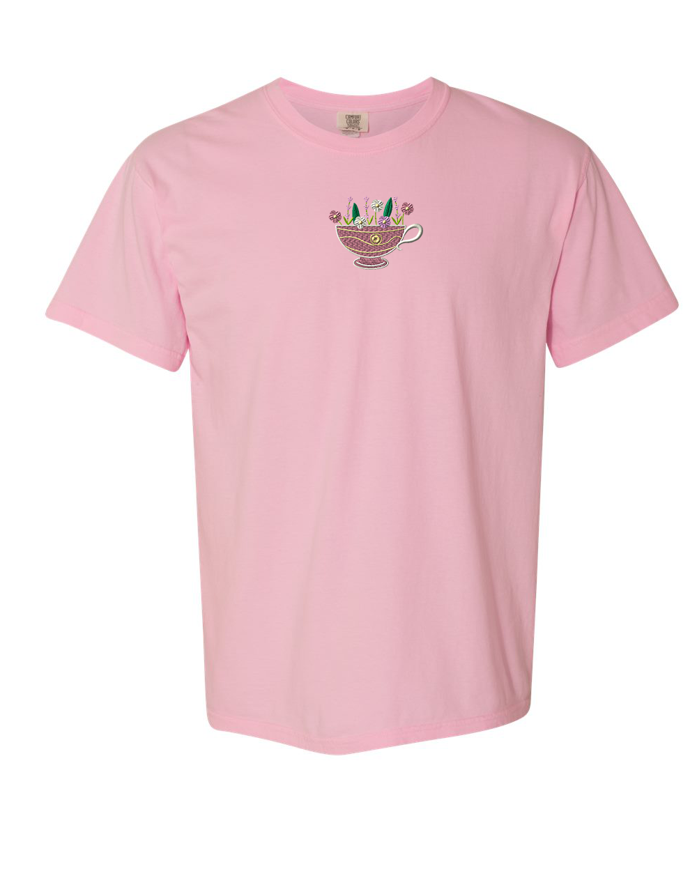Unisex Flower Tea Shirt