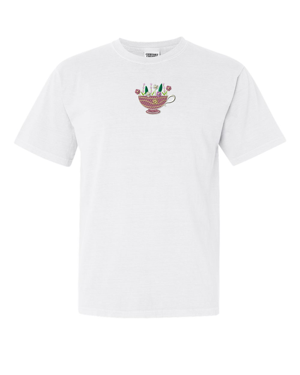 Unisex Flower Tea Shirt