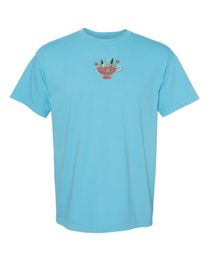 Unisex Flower Tea Shirt